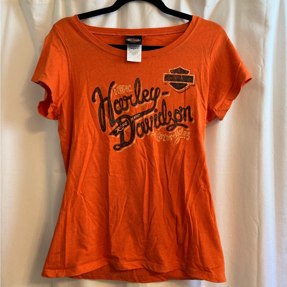 Harley-Davidson Women's Vibrant Orange Tee